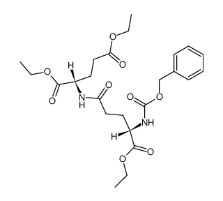 N-(O-ethyl-N-benzyloxycarbonyl-L-γ-glutamyl)-L-glutamic acid diethyl ester结构式