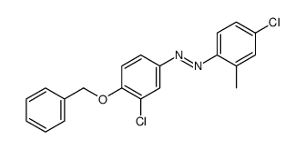 (4-chloro-2-methylphenyl)-(3-chloro-4-phenylmethoxyphenyl)diazene Structure