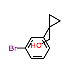[1-(3-Bromophenyl)cyclopropyl]methanol Structure