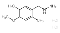1-(4-甲氧基-2,5-二甲基苄基)肼双盐酸盐结构式