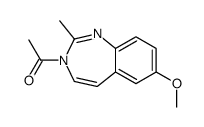 1-(7-methoxy-2-methyl-1,3-benzodiazepin-3-yl)ethanone Structure