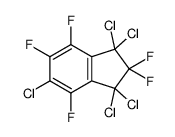1,1,3,3,5-pentachloro-2,2,4,6,7-pentafluoroindene Structure