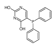 5-diphenylphosphanyl-1H-pyrimidine-2,4-dione Structure