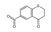 6-硝基硫代苯并二氢吡喃-4-酮结构式