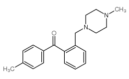 4'-METHYL-2-(4-METHYLPIPERAZINOMETHYL) BENZOPHENONE Structure
