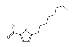 5-n-Octylthiophene-2-carboxylic acid Structure