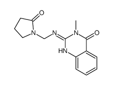 3-methyl-2-[(2-oxopyrrolidin-1-yl)methylamino]quinazolin-4-one结构式