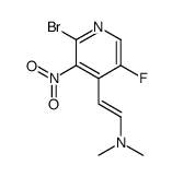 2-(2-bromo-5-fluoro-3-nitropyridin-4-yl)-N,N-dimethylethenamine Structure