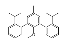 2-methoxy-5-methyl-1,3-bis(2-propan-2-ylphenyl)benzene结构式