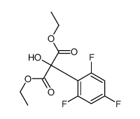 diethyl 2-hydroxy-2-(2,4,6-trifluorophenyl)propanedioate结构式