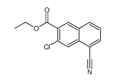 ethyl 3-chloro-5-cyanonaphthalene-2-carboxylate Structure