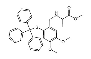 D,L-(4,5-dimethoxy-2-tritylthiobenzyl)Ala-OMe结构式