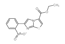 6-(2-硝基苯基)-咪唑并[2,1-b]噻唑-3-羧酸乙酯结构式