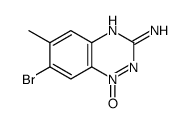 3-氨基-7-溴-6-甲基苯并[e][1,2,4]三嗪1-氧化物结构式