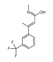 (Z)-N-methyl-3-[3-(trifluoromethyl)phenyl]but-2-enamide Structure