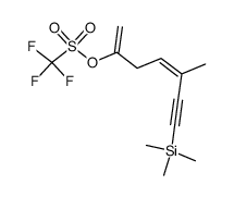 4-Methyl-1-methylen-6-(trimethylsilyl)-3-hexen-5-in-1-yl-triflat结构式