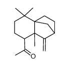 1-(5,5,8a-Trimethyl-1-methylene-octahydro-2,4a-methano-naphthalen-8-yl)-ethanone结构式