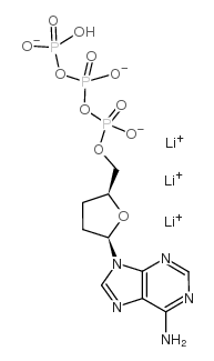 2',3'-dideoxyadenosine-5'-triphosphate lithium salt Structure