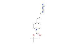 4-(3-Azido-propyl)-piperidine-1-carboxylic acid tert-butyl ester结构式