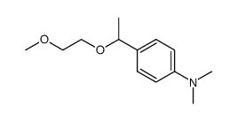 1-(4-(dimethylamino)phenyl)ethyl methoxyethyl ether结构式