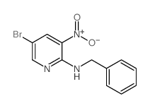 2-苄基氨基-5-溴-3-硝基吡啶结构式