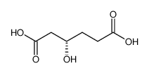 (3S)-3-hydroxyadipic acid Structure