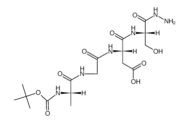 Boc-Ala-Gly-Asp-Ser-NHNH2结构式