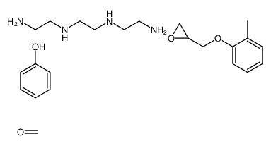 苯酚、甲醛的聚合物与缩水甘油醚、[(甲基苯氧基)甲基]环氧乙烷、三乙烯四胺的聚合物结构式