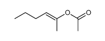 acetic acid-(1-methyl-pent-1-enyl ester)结构式
