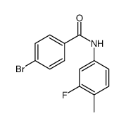4-Bromo-N-(3-fluoro-4-methylphenyl)benzamide结构式