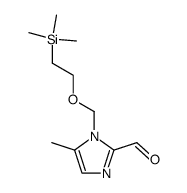 1-<<2-(trimethylsilyl)ethoxy>methyl>-5-methyl-1H-imidazole-2-carboxaldehyde Structure