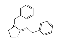 benzyl-(3-benzyl-thiazolidin-2-ylidene)-amine结构式