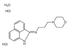 N-(3-morpholin-4-ylpropyl)benzo[cd]indol-2-amine,hydrate,dihydrochloride Structure
