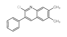 2-Chloro-6,7-dimethyl-3-phenylquinoline Structure