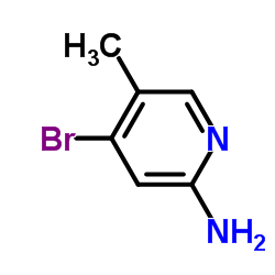 4-溴-5-甲基吡啶-2-胺结构式