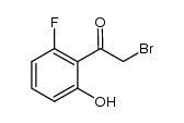 2-bromo-1-(2-fluoro-6-hydroxyphenyl)ethanone结构式