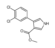 4-(3,4-二氯苯基)-1H-吡咯-3-羧酸甲酯结构式