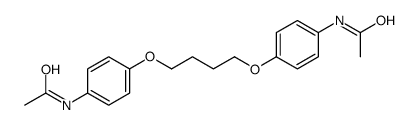 N-[4-[4-(4-acetamidophenoxy)butoxy]phenyl]acetamide结构式