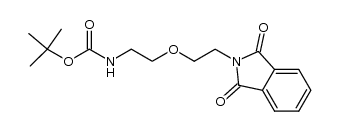 Tert-butyl 2-(2-(1,3-dioxoisoindolin-2-yl)ethoxy)ethylcarbamate结构式