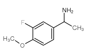 1-(3-氟-4-甲氧基苯基)乙烷胺结构式