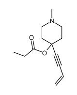 1-Methyl-4-vinylethynyl-4-propionyloxypiperidine结构式