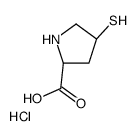 (4R)-L-脯氨酸 4-疏基盐酸盐结构式
