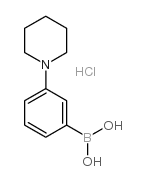 3-(PIPERIDINO)PHENYLBORONIC ACID HCL Structure