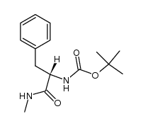 ((1S)-1-Methylcarbamoyl-2-phenyl-ethyl)-carbamic acid tert-butyl ester Structure
