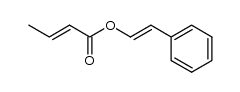 (E)-styryl but-2-enoate结构式
