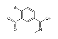 N-甲基-4-溴-3-硝基苯甲酰胺结构式