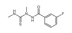 1-(3-fluorobenzoyl)-2,4-dimethylthiosemicarbazide结构式