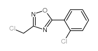 3-(chloromethyl)-5-(2-chlorophenyl)-1,2,4-oxadiazole structure