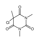 5-chloro-1,3,5-trimethyl-1,3-diazinane-2,4,6-trione结构式