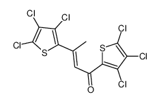 1,3-bis(3,4,5-trichlorothiophen-2-yl)but-2-en-1-one结构式